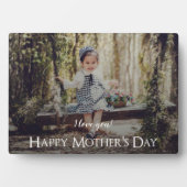 モダンな母の日の写真プレート フォトプラーク (正面)