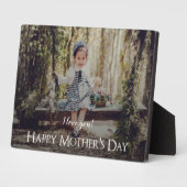 モダンな母の日の写真プレート フォトプラーク (側面)