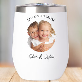 モダンな母の日フォトデザイン「Love You Mom」