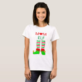 モダンな母の精霊クリスマス Tシャツ (正面フル)