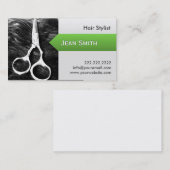 モダンな毛は及び美容院の名刺を切ります 名刺 (正面/裏面)