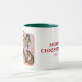 モダンな水彩クリスマス マグカップ (中央)