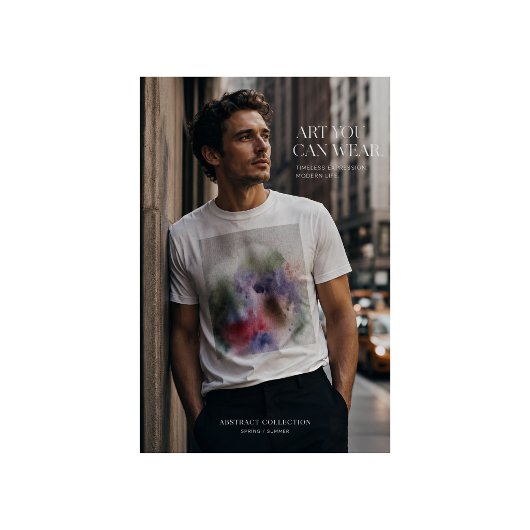 モダンな水彩テイストのTシャツ Tシャツ