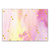 モダンな水彩デザインの詳細お返事カード テーブルナンバー (裏面)