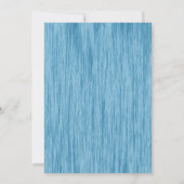 モダンな水彩ブルーの洗礼招待状 招待状 (裏面)