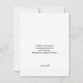 モダンな水彩ボヘミアンミストレットのホリデー カード (裏面)