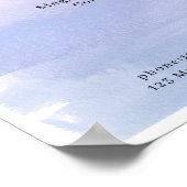 モダンな水彩価格表ポスター ポスター (角)