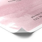 モダンな水彩価格表ポスター ポスター (角)