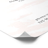 モダンな水彩価格表ポスター ポスター (角)