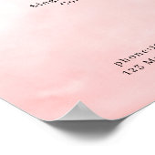 モダンな水彩価格表ポスター ポスター (角)