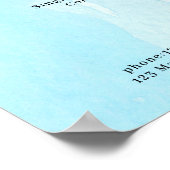 モダンな水彩価格表ポスター ポスター (角)