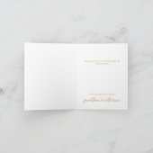 モダンな水彩写真の感謝カード サンキューカード (内部)