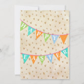 モダンな水彩画のイースター・ブランチ・エッグハント 招待状 (裏面)