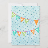 モダンな水彩画のイースター・ブランチ・エッグハント 招待状 (裏面)