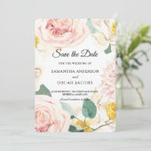 モダンな水彩画のカラフルな美しみのフレーム セーブザデート (スタンド正面)