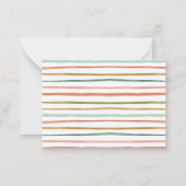 モダンな水彩画のクリスマスギフトとホリデーシーズン ノートカード (裏面)