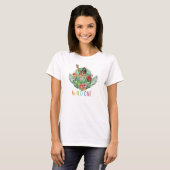 モダンな水彩画のジャングルサファリの動物たち Wild One T Tシャツ (正面フル)