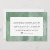 モダンな水彩画のハッピーホリデイズ家族写真 シーズンカード (裏面)