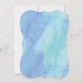 モダンな水彩画のハヌカーのお祝いの招待状 招待状 (裏面)