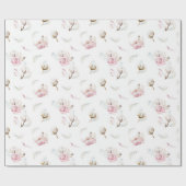 モダンな水彩画のベビーのギフトの包装紙 ラッピングペーパー (フラット)