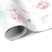 モダンな水彩画のベビーのギフトの包装紙 ラッピングペーパー (ロールコーナー)