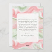 モダンな水彩画のホリデー写真フラットカード シーズンカード (裏面)