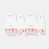 モダンな水彩画の夏のビーチ フェイバーボックス (折り畳みなし)