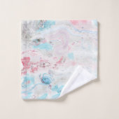 モダンな水彩画の大理石の浴室の装飾 バスタオルセット (ウォッシュタオル)