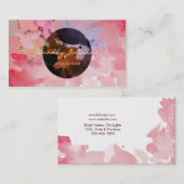 モダンな水彩画の抽象芸術のエレガントなカッコいい 名刺 (正面/裏面)