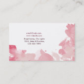 モダンな水彩画の抽象芸術のエレガントなカッコいい 名刺 (裏面)