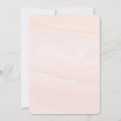 モダンな水彩画の洗浄ブライダルシャワー|の赤面 招待状 (裏面)