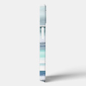 モダンな水彩画の海 オーシャン 名前入り Case-Mate iPhoneケース (裏面 / 右)