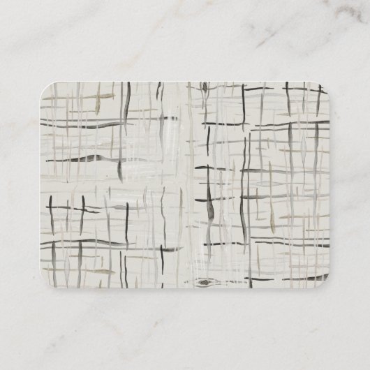 モダンな水彩画の緑nの灰色のサボテンのウェブサイトRSVP 名刺 (裏面)