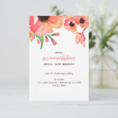 モダンな水彩画の花の結婚式のエンクロージャカード エンクロージャーカード (スタンド正面)