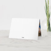 モダンな水彩画の虹の先生、ありがとう。 カード (裏面)