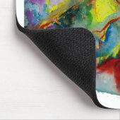 モダンな水彩画の解剖ハート マウスパッド (コーナー)