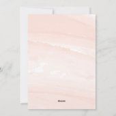 モダンな水彩画風のPEACE フォトカード | ブラッシュ シーズンカード (裏面)