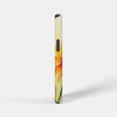 モダンな水彩花のカスタマイズ画像 iPhoneケース (右側面)