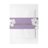 モダンな水彩 春の花コレクション 招待状ベリーバンド (正面例)