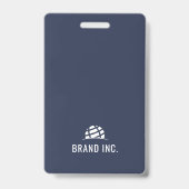 モダンな法人ビジネスID バッジ (裏面)