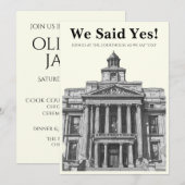 モダンな法廷結婚式の招待状 招待状 (正面/裏面)