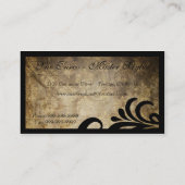 モダンな洗練されたデザイナーサロン 名刺 (裏面)