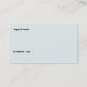 モダンな洗練されたプロフェッショナルHVAC 名刺 (裏面)