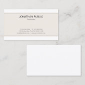 モダンな洗練されたミニマルで粋な平野 名刺 (正面/裏面)