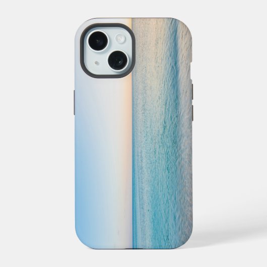 モダンな海の景色 パラダイス iPhone 15ケース (裏面)