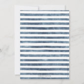 モダンな海の誕生日パーティー ヨット 招待状 (裏面)