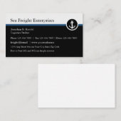 モダンな海の貨物および兵站学 名刺 (正面/裏面)