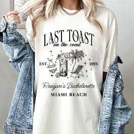 モダンな海岸のバチェラー・パーティー ブラック Tシャツ
