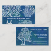 モダンな海岸のビーチの海珊瑚水ビジネス 名刺 (正面/裏面)