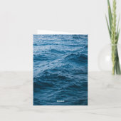 モダンな海軍ネイビーの結婚式 招待状 (裏面)